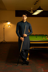 Blue Plain Kameez Shalwar S5-25