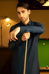 Blue Plain Kameez Shalwar S5-25