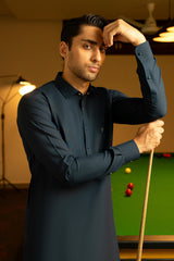 Blue Plain Kameez Shalwar S5-25