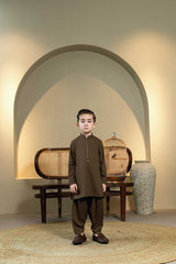 Brown Embroidered Kameez Shalwar KD - 4