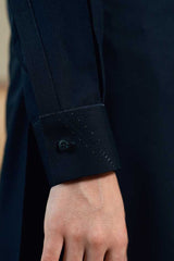 Navy Blue Embroidered Kameez Shalwar KD - 8