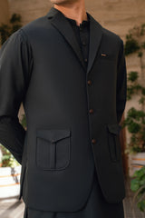 Deep Green Lapel Suiting Waistcoat Suit WS-244-117
