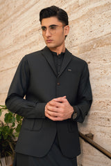 Deep Green Lapel Suiting Waistcoat Suit WS-244-117