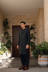 Deep Green Lapel Suiting Waistcoat Suit WS-244-117