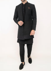 Black Wedding Sherwani
