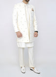 Off-White Wedding Sherwani
