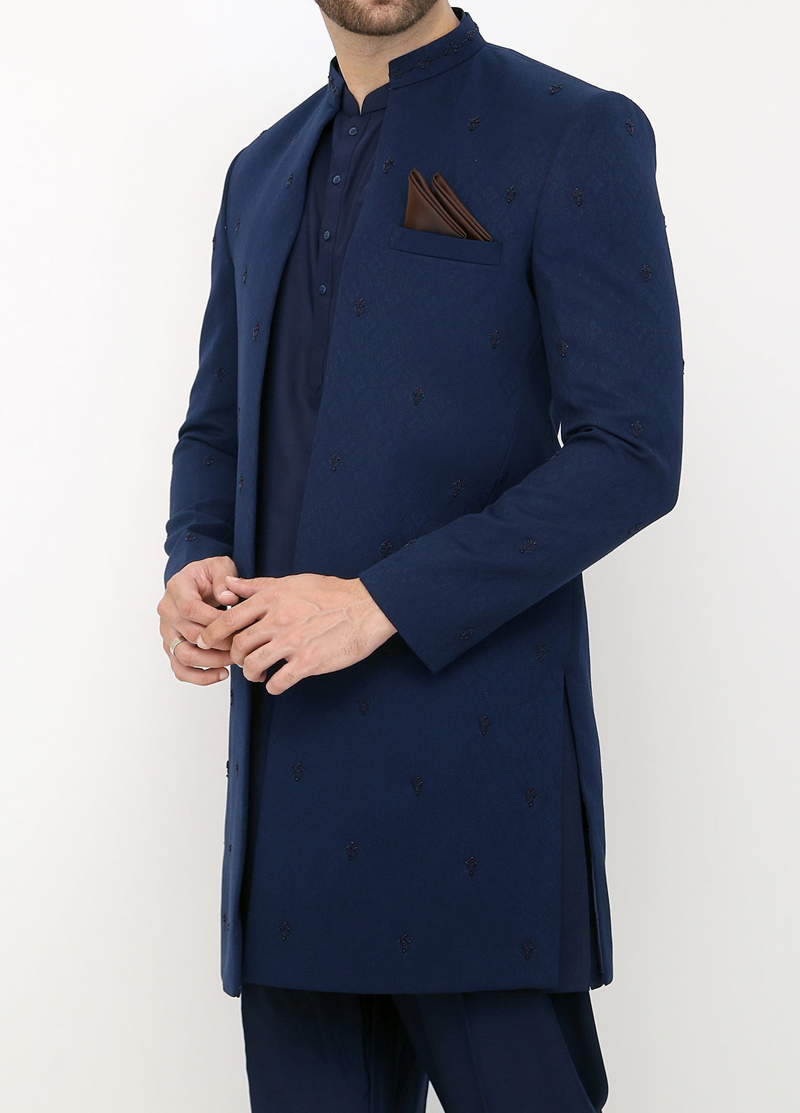 Designer Blue Sherwani
