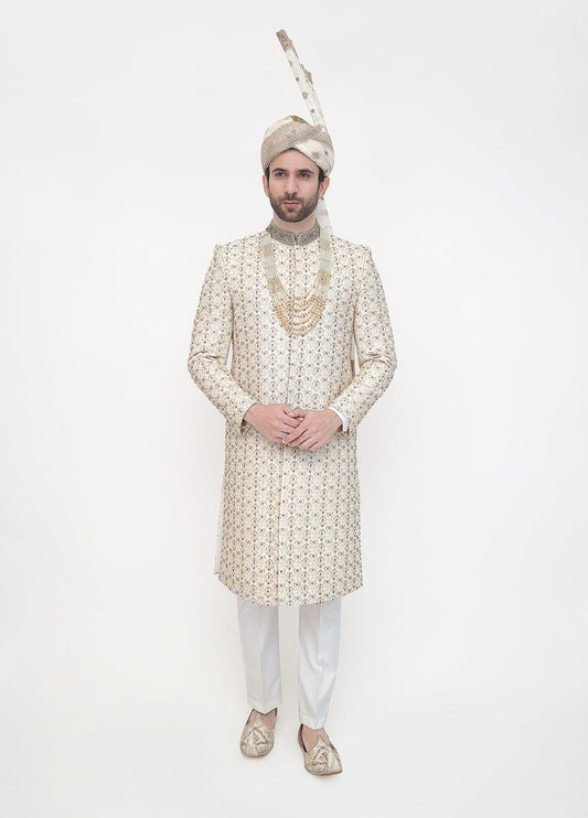 Gold Wedding Sherwani -