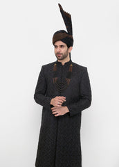 Black Sherwani for Weddings