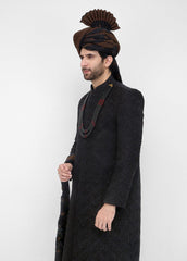 Black Sherwani for Men