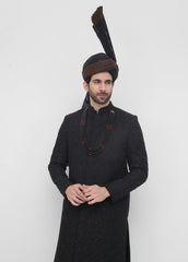 Stylish Black Sherwani