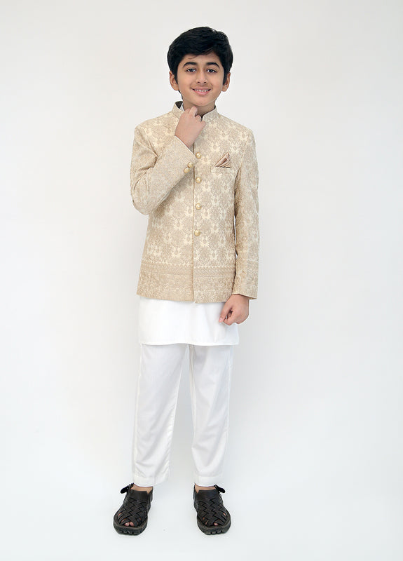 Cream Embroidered Princecoat