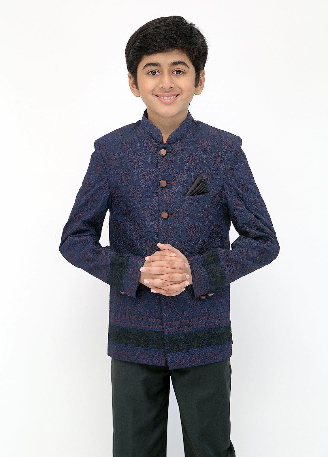 NAVY Blue princecoat outfit for boys
