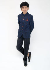 Kids festive blue princecoat
