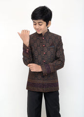 Kids festive brown princecoat
