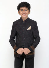 Kids black and brown coat
