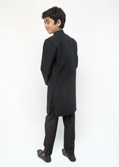 Black Kids Sherwani
