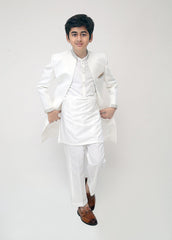 Stylish Off-White Sherwani for Boys
