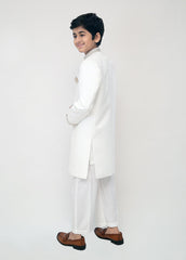 Off-White Sherwani for Children
