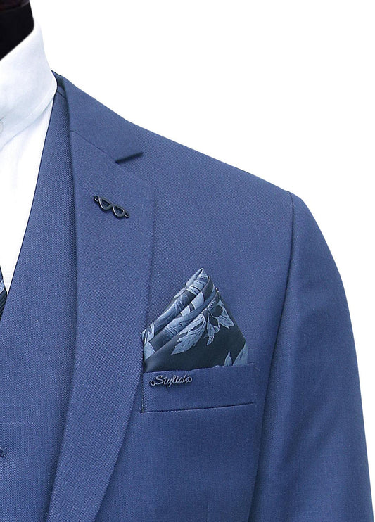 Men's Blue Formal 3 Piece Suit
