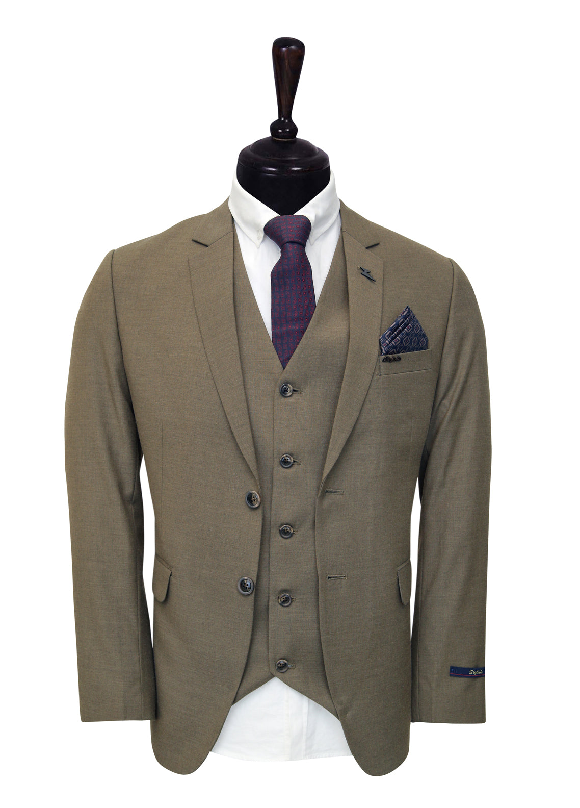 D. Golden 3 Piece Suit for Men