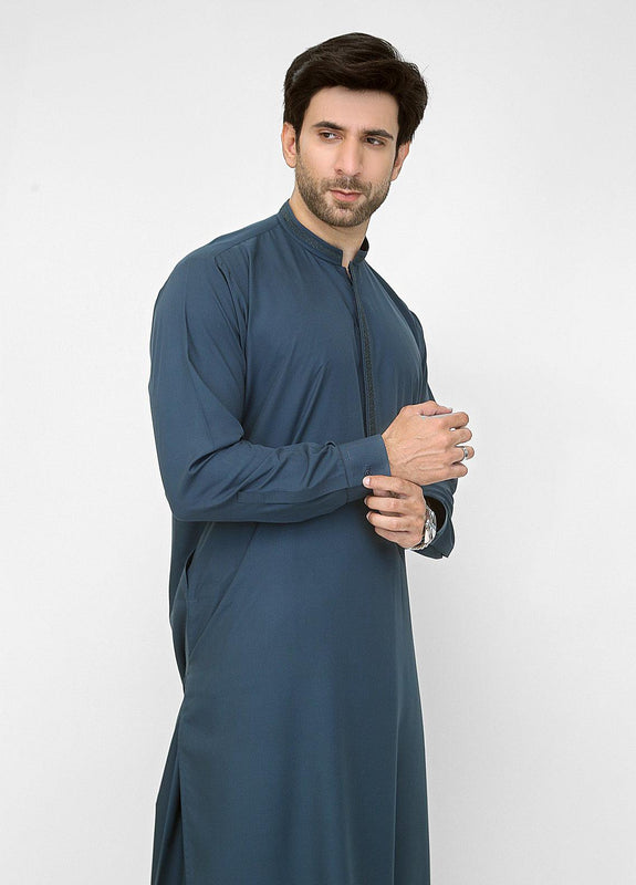 Men Shalwar Kameez Teal Blue