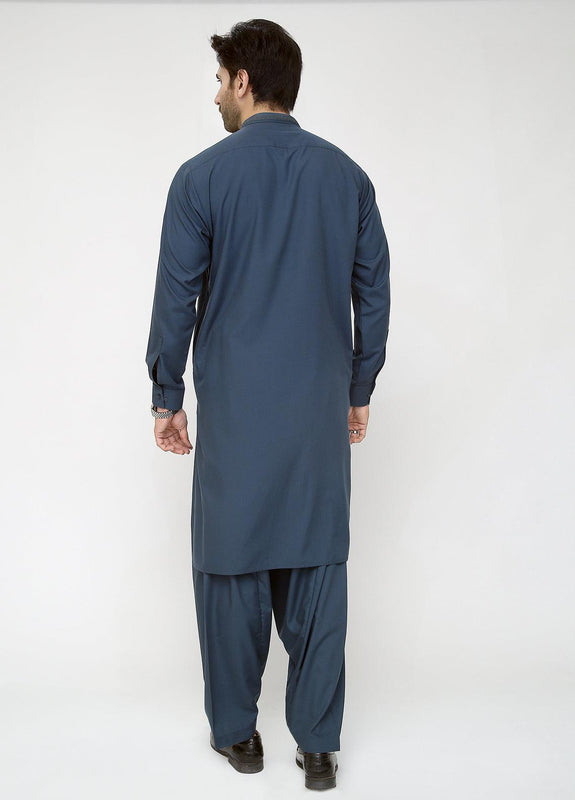 Men Shalwar Kameez Teal Blue