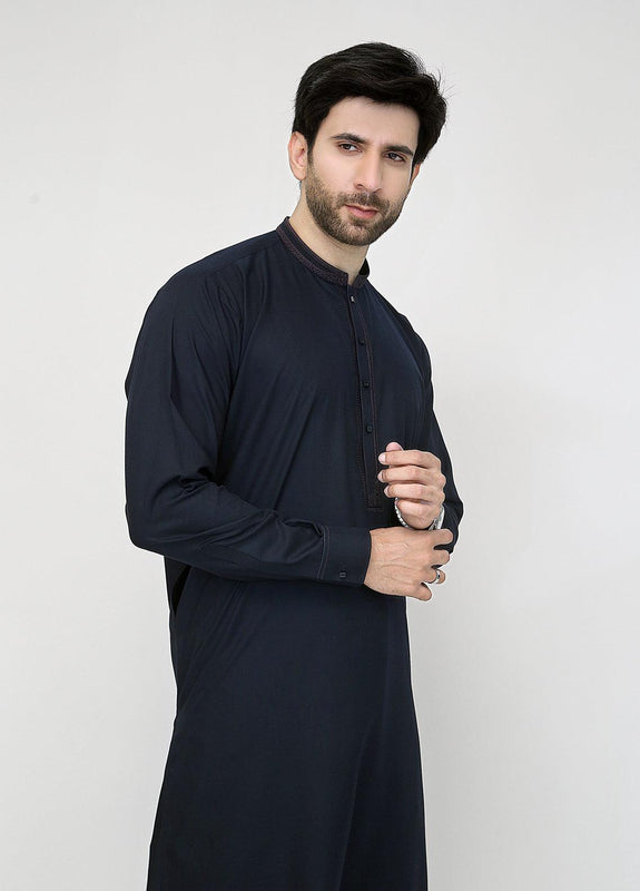 Men Shalwar Kameez Navy Blue