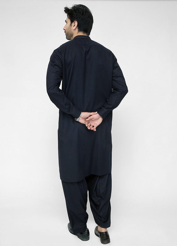 Men Shalwar Kameez Navy Blue