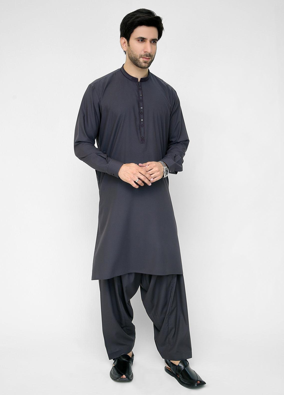 Men's Shalwar Kameez Charcoal