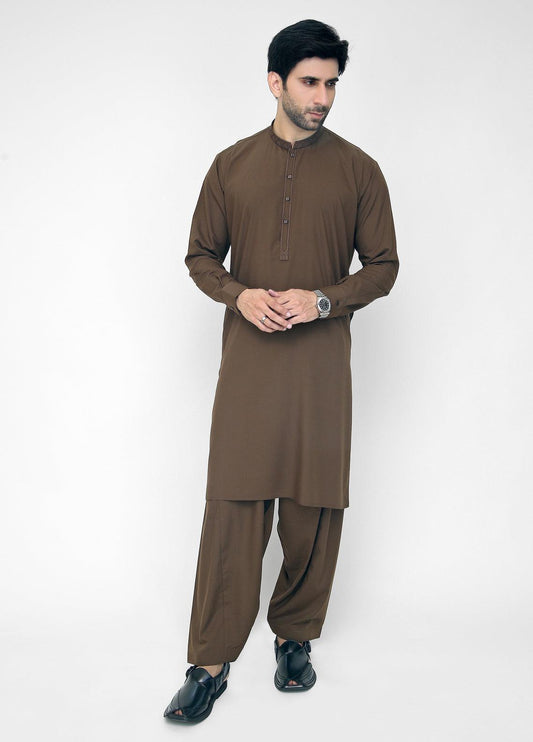 Brown Men Shalwar Kameez