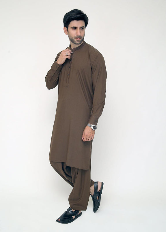 Brown Men Shalwar Kameez