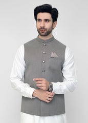 Light Grey Men Waistcoat