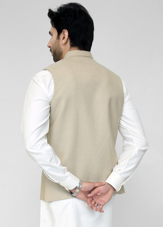 Men Waistcoat Khaki