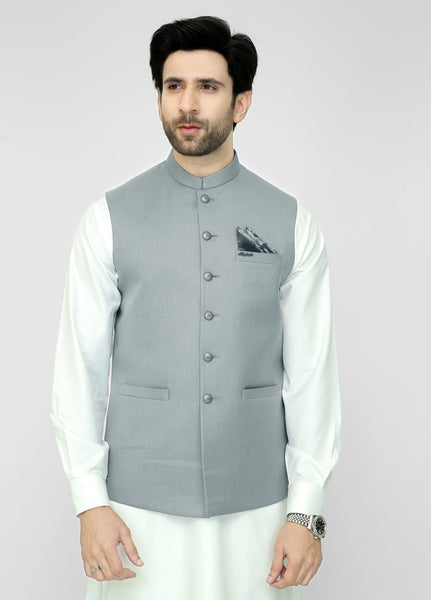 Light Grey Men Waistcoat