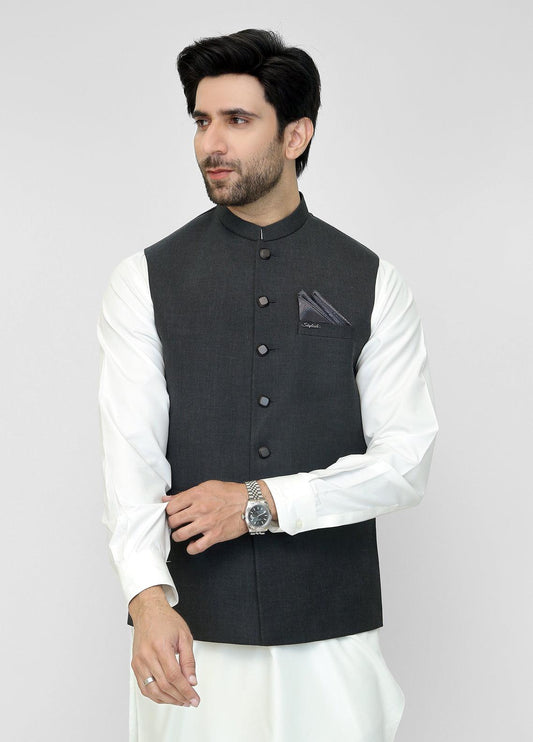 Men Waistcoat Black