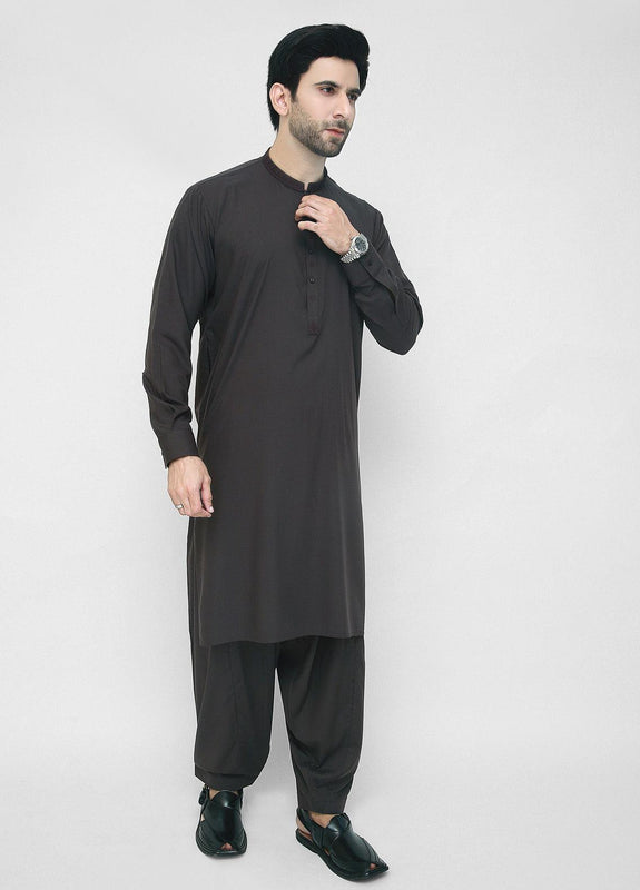 Men Shalwar Kameez Black1