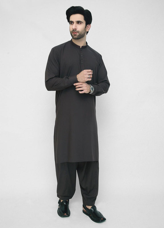 Men Shalwar Kameez Black1