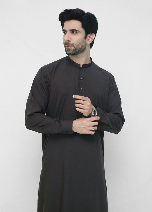 Men Shalwar Kameez Black1