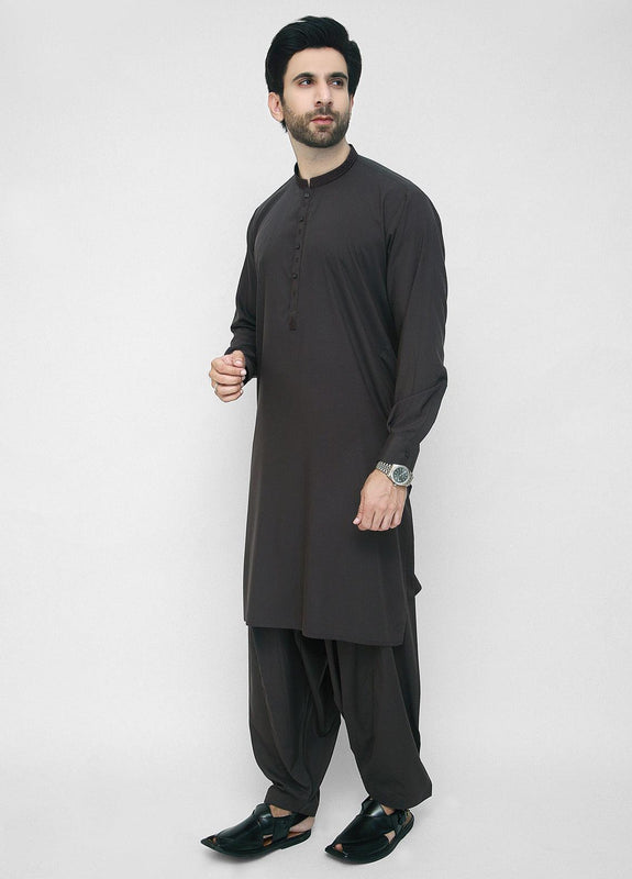 Men Shalwar Kameez Black1