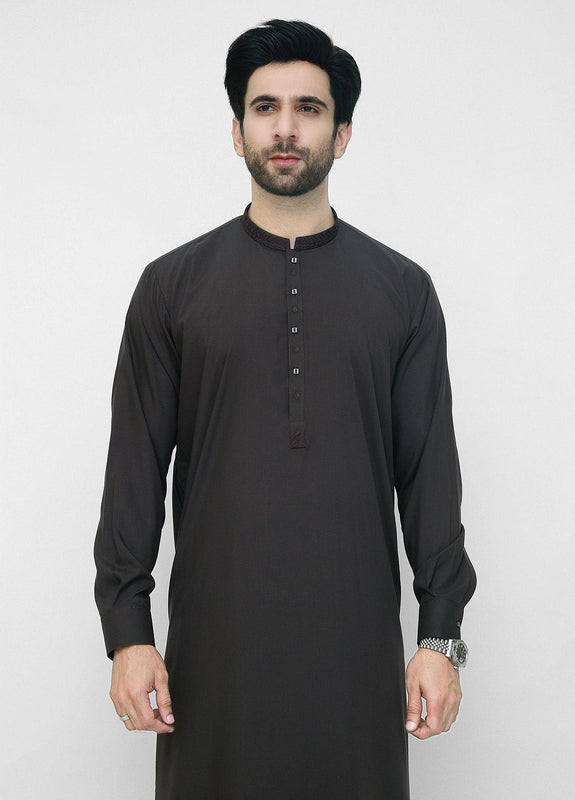 Men Shalwar Kameez Black1