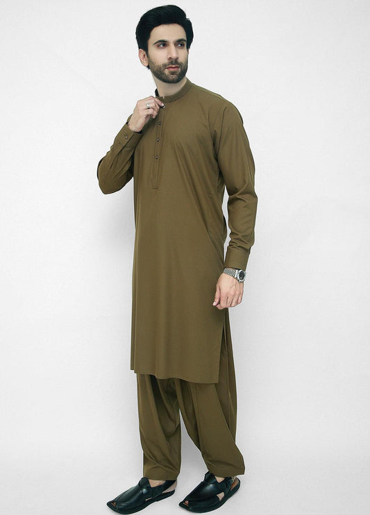 Men's Shalwar Kameez Mehndi