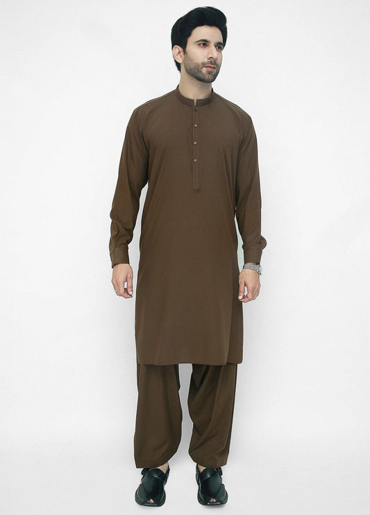 Brown Men Shalwar Kameez