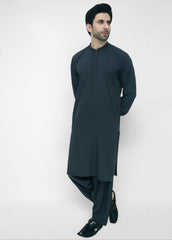 Teal Blue Men Shalwar Kameez