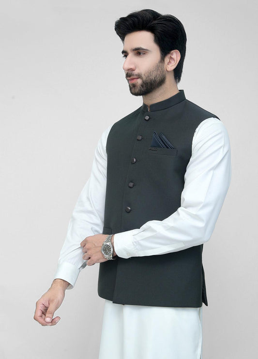 Black Suiting Waistcoat