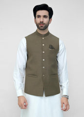 Mehndi Suiting Waist Coat