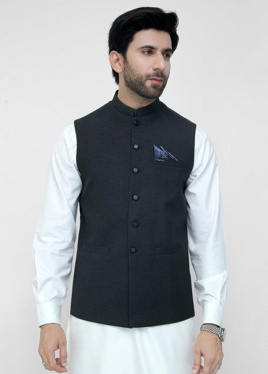 Black Suiting Waistcoat