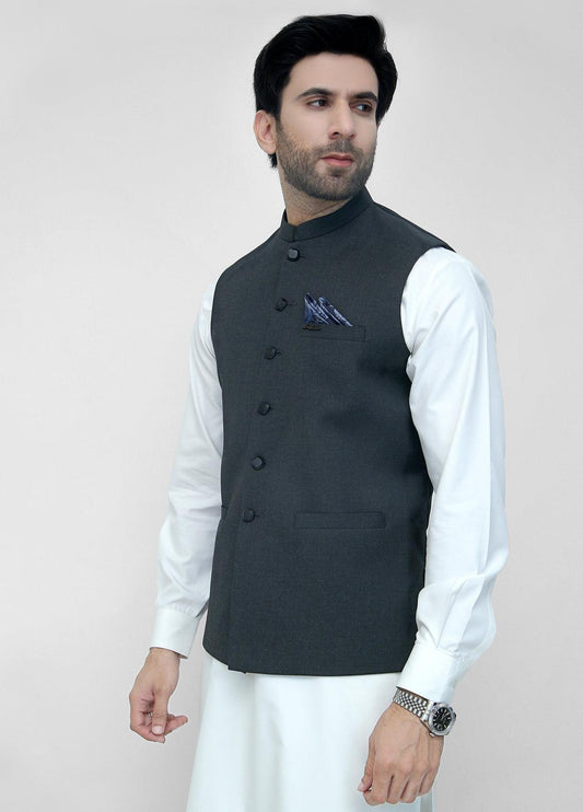 Black Suiting Waistcoat