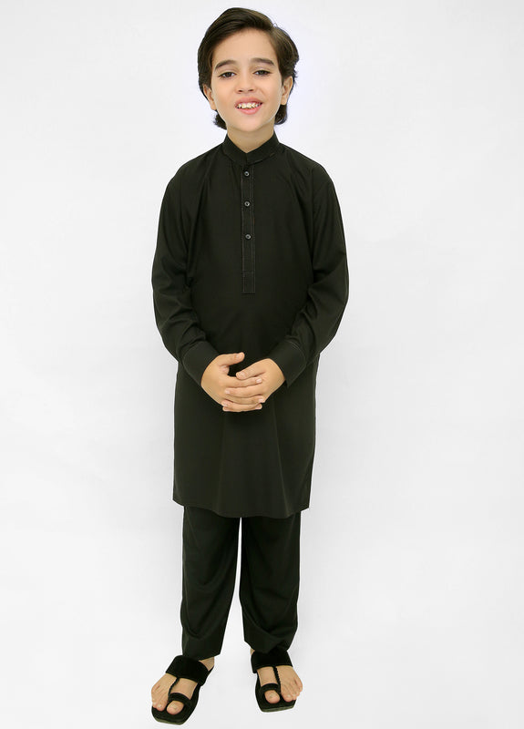 Black Kurta Pajama For Kids