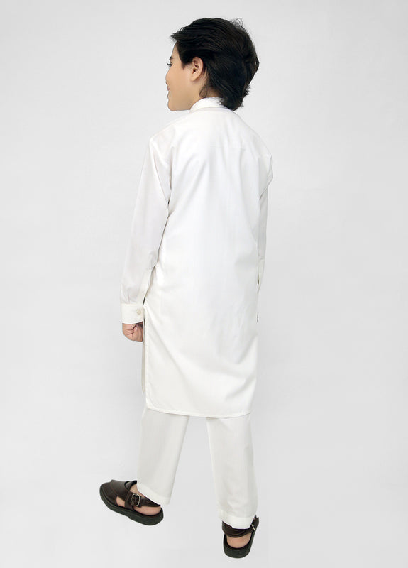 White Kurta Pajama For Kids